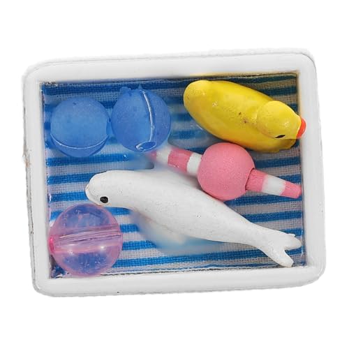 KONTONTY Miniaturbad Spielzeug Organizer Dollhouse Baby Zimmermodell 1:12 Mit Weißer Spitze Cute Realistic Bath Toy Storage Box Für Home Vorschulpuppenzubehör KONTONTY Miniaturbad Spielzeug Organizer Dollhouse Baby Zimmermodell 1:12 Mit Weißer Spitze Cute Realistic Bath Toy Storage Box Für Home Vorschulpuppenzubehör von KONTONTY