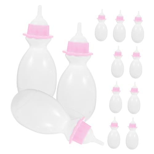 KONTONTY 12-teiliges Baby-puppenflaschen-Set Für Jungen Und Mädchen Rollenspiel-zubehör Puppenhaus-Spielzeug Simulationsflaschen-Spielzeug Fütterungswerkzeug Für Jungen Und Mädchen von KONTONTY