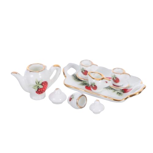 KONTONTY Miniaturen Für Puppenhaus Mini Puppenhaus Zubehör Miniatur Teetasse Mini Geschirrmodell Winzige Kaffeetasse von KONTONTY