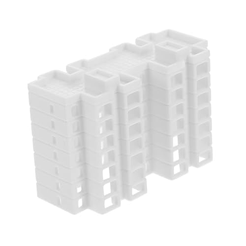 KONTONTY Miniaturgebäude Häuser Simulationsgebäudemodell simulierte Gebäudemodelle Mini-Gebäude Miniatur-Gebäudedekoration Miniaturen zum Basteln Plastik Weiß KONTONTY Miniaturgebäude Häuser Simulationsgebäudemodell simulierte Gebäudemodelle Mini-Gebäude Miniatur-Gebäudedekoration Miniaturen zum Basteln Plastik Weiß von KONTONTY