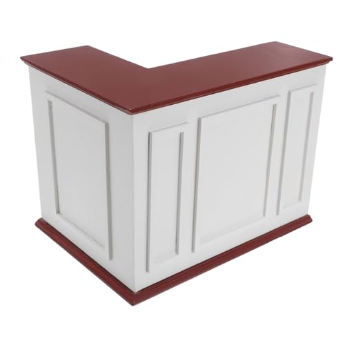 KONTONTY Miniaturmöbel Modell Puppenhaus Minimöbel Dekoration Winzige Möbel Miniaturhaus Zubehör Miniaturschrank Dekoration Hellbraunes Holz von KONTONTY