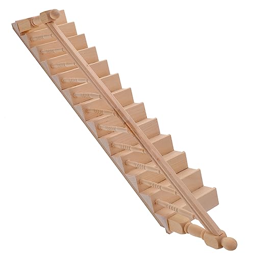 KONTONTY Miniaturtreppe mit Holzhandlauf Unbemaltes Treppenmodell für Puppenhäuser DIY Zubehör für Dekorationen und Kreative Gestaltung für Mini Häuser KONTONTY Miniaturtreppe mit Holzhandlauf Unbemaltes Treppenmodell für Puppenhäuser DIY Zubehör für Dekorationen und Kreative Gestaltung für Mini Häuser von KONTONTY