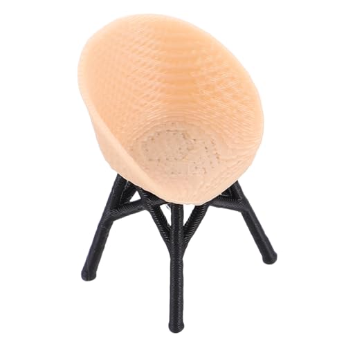 KONTONTY Modell Eines Rattanstuhls Wohnkultur Mini- Kleine Bilddekoration Heimdekoration Taschenspielzeughaus Mini-hausstuhl Kleiner Lampenschirm Lampenschirm Miniaturmodelle Pla von KONTONTY