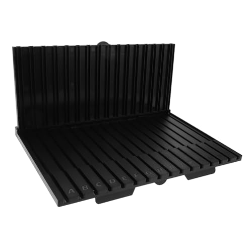 KONTONTY Modellbauteile Aufbewahrungsregal Schwarz mit Buchstaben Präzise Fächer für Einfache Entnahme Vielseitiges Desktop Organizer Rack Kompatibel mit Gundam für DIY Figuren Zubehör KONTONTY Modellbauteile Aufbewahrungsregal Schwarz mit Buchstaben Präzise Fächer für Einfache Entnahme Vielseitiges Desktop Organizer Rack Kompatibel mit Gundam für DIY Figuren Zubehör von KONTONTY