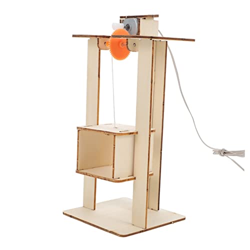KONTONTY Modellspielzeug Heben Bildung Lernspielzeug Aufzug- Lernspielzeug Für Die Frühe Bildung Aufzugsmodell Aufzugsspielzeug Elektrisch Aufzug-Lift- Mini-Aufzug von KONTONTY