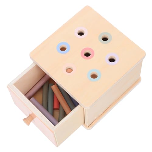 KONTONTY Montessori Bildungsspielzeug Lernspielzeug für die frühe Bildung zum Sortieren von Formen Farbsortierer-Spiel Formerkennung für Kleinkinder Bildungssortierer hölzern KONTONTY Montessori Bildungsspielzeug Lernspielzeug für die frühe Bildung zum Sortieren von Formen Farbsortierer-Spiel Formerkennung für Kleinkinder Bildungssortierer hölzern von KONTONTY