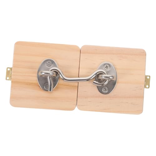 KONTONTY Montessori Busy Board DIY Zubehör für Sensorisches mit Türverschluss aus Natürlichem Pädagogisches Lernspielzeug Motorik und Kreativität von KONTONTY