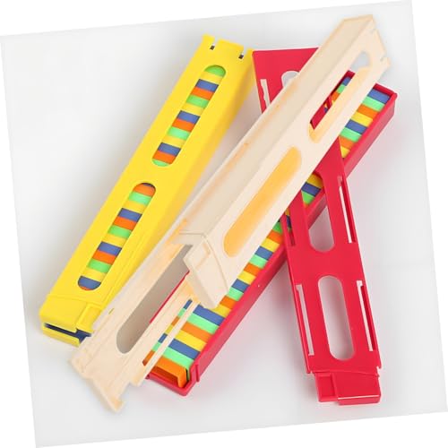 KONTONTY Montessori Domino Zug Zubehör Automatischer Dominohalter für Vielseitiges für Familienaktivitäten Kreatives Lernspiel für Jungen und Mädchen Geeignet für Geburtstage und Bildung von KONTONTY