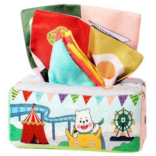 KONTONTY Montessori Tissue Box Toy Jahr Reißfestes Waschbares Papier mit Bunter Musterung zur Feinmotorikförderung Sicheres Langlebiges Lernspielzeug für Junge Mädchen KONTONTY Montessori Tissue Box Toy Jahr Reißfestes Waschbares Papier mit Bunter Musterung zur Feinmotorikförderung Sicheres Langlebiges Lernspielzeug für Junge Mädchen von KONTONTY