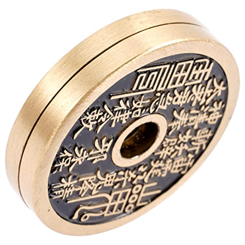KONTONTY Münzschieber Slider-Fidget-clicker-münze Tai-chi-münzenzappeln Zappeln Sie Den Münzschieber Coole Zappelspielzeuge Zappelmünzen Für Erwachsene Zappelklicker Kupfer Golden von KONTONTY