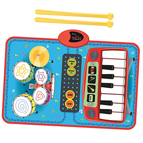 KONTONTY Musik-pad Fußmatte Kinderteppich Spielmatte Teppiche Kinderspielzeug Musikmatte Für Klavierteppich Für Klaviermatten Musikalische Klavierdecke Abs von KONTONTY