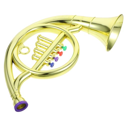 KONTONTY Musikalisches für Kinderspielzeug Fantasieanregendes Kid Toys Signalhörner Hornbläser kleines Horn Hornmodelle für Plastik Golden von KONTONTY