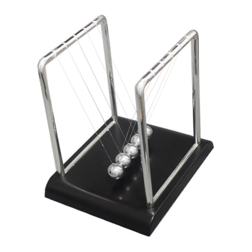 KONTONTY Newton Schwingt Den Ball Newton Wiegenpendel Schreibtisch-schaukelball Schwingbälle Mit Sockel Beruhige Zappeln Halterung Und Basis>Ball Aus Abs-Kunststoff>Eisen Black KONTONTY Newton Schwingt Den Ball Newton Wiegenpendel Schreibtisch-schaukelball Schwingbälle Mit Sockel Beruhige Zappeln Halterung Und Basis>Ball Aus Abs-Kunststoff>Eisen Black von KONTONTY