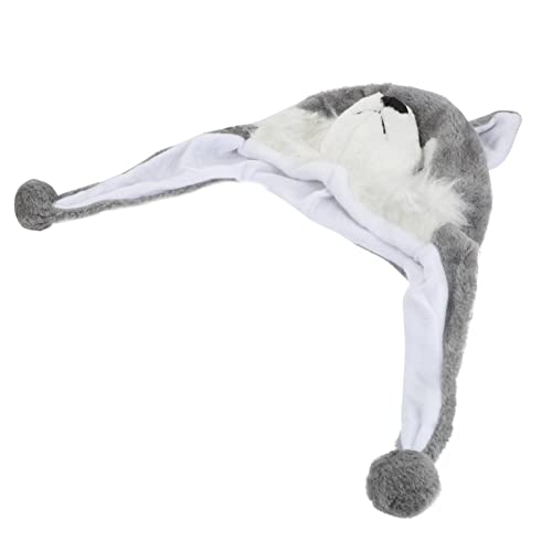 KONTONTY Niedlicher Cartoon Plüschhut mit Tierform Warme Kuschelmütze mit Ohrenklappen für Winter Hut Cosplay Accessoire und für Mädchen KONTONTY Niedlicher Cartoon Plüschhut mit Tierform Warme Kuschelmütze mit Ohrenklappen für Winter Hut Cosplay Accessoire und für Mädchen von KONTONTY