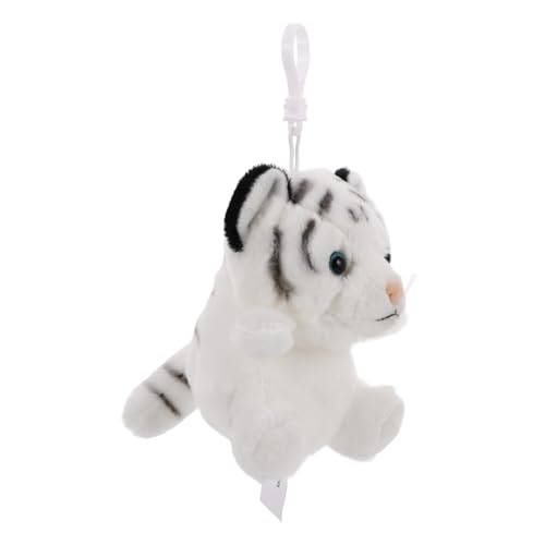 KONTONTY Tiger Kuscheltier Mit Kleinem Portemonnaie Und Schlüsselanhänger Aus Weichem Plüschmaterial Für Kinder von KONTONTY