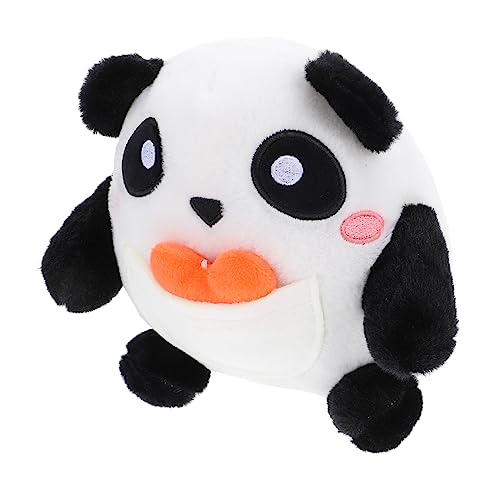 KONTONTY Panda-Puppe Soft Toy für wohnungsdeko autodeko adventsgeschenke Plüschtier Plüschpuppe gefüllte Puppe Plüschpuppe Cartoon-Plüschpuppe Black von KONTONTY