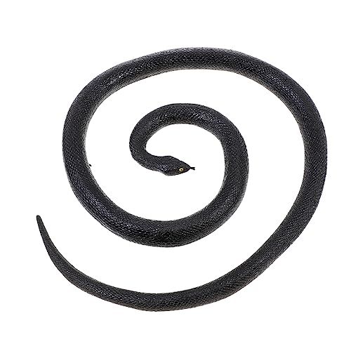 KONTONTY Party Prank Snake Realistische Gummischlange für Scherze Lange Schwarze Schlange für Halloween April und Party Dekorationen von KONTONTY