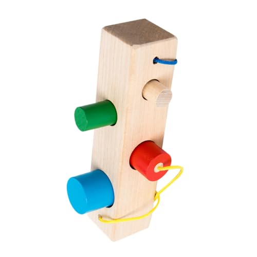 KONTONTY Holzblock Matching Game Sensory Toys Kleinkinder Babys Spielzeug Pädagogisches Formsortiergerät von KONTONTY