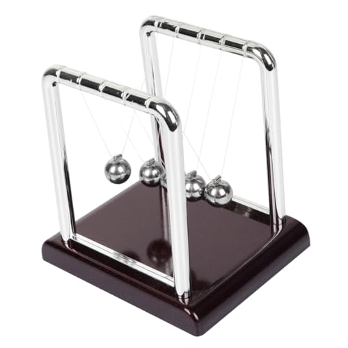 KONTONTY Pendelkugeln für den Desktop Stainless Steel inoxlm Newton Stubenwagen Newtons Wiege Balance Bälle Wohnkultur Spielzeug lustige Heimdekoration Newton-Stoßkugel Haushalt schmücken von KONTONTY