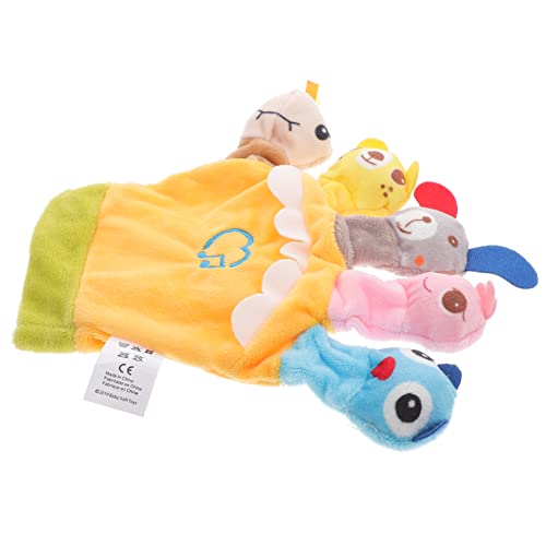 KONTONTY Plüsch -Fingerpuppe Fingerpuppen für Finger-Handpuppen Fingerpuppen für Nutztiere tierische Fingerpuppe Tiere Fingerpuppen PP Baumwolle Yellow von KONTONTY