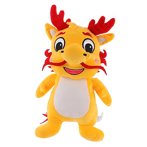 KONTONTY Plüsch Stofftier Chinesisches Neujahrs Maskottchen Kawaii Drachenpuppe für Geburtstagsgeschenke und Heimdekoration KONTONTY Plüsch Stofftier Chinesisches Neujahrs Maskottchen Kawaii Drachenpuppe für Geburtstagsgeschenke und Heimdekoration von KONTONTY