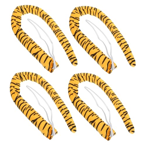 KONTONTY Plüsch Tiger Tierkostüm Zubehör Wiederverwendbar Leichtes Realistisches Design Für Kostümpartys Halloween Bühnenauftritte Teiliges KONTONTY Plüsch Tiger Tierkostüm Zubehör Wiederverwendbar Leichtes Realistisches Design Für Kostümpartys Halloween Bühnenauftritte Teiliges von KONTONTY