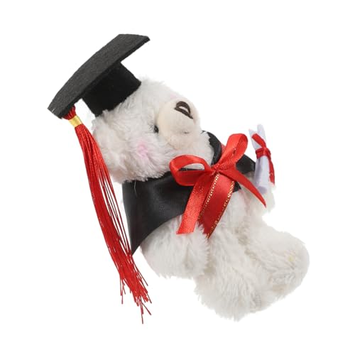KONTONTY Winziger Bär Abitur Spielzeug Plüsch Tier Bär Puppe College Abitur Blumenstrauß von KONTONTY