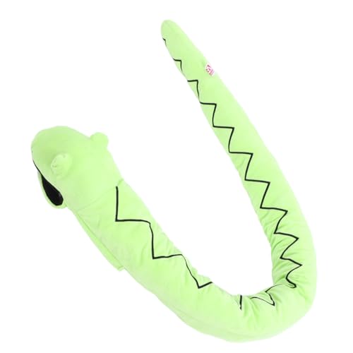 KONTONTY Plüsch-schlangenhandpuppe Plüsch-Schlange-handpuppe Puppen Gruselige Schlangenhandpuppe Handpuppe Entzückende Schlangen-handpuppe Tiere Green Pp Baumwolle von KONTONTY