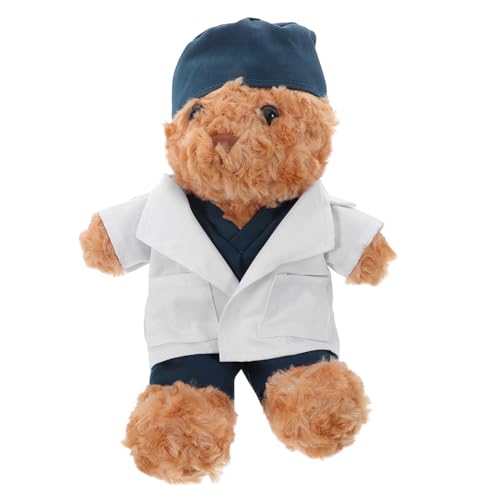 KONTONTY Plüschbärpuppe Im Arzt-Outfit Schlafzimmerdekoration Entzückender Bär Stofftier Arztbär Tierbär Süßes Arztbär-Spielzeug KONTONTY Plüschbärpuppe Im Arzt-Outfit Schlafzimmerdekoration Entzückender Bär Stofftier Arztbär Tierbär Süßes Arztbär-Spielzeug von KONTONTY