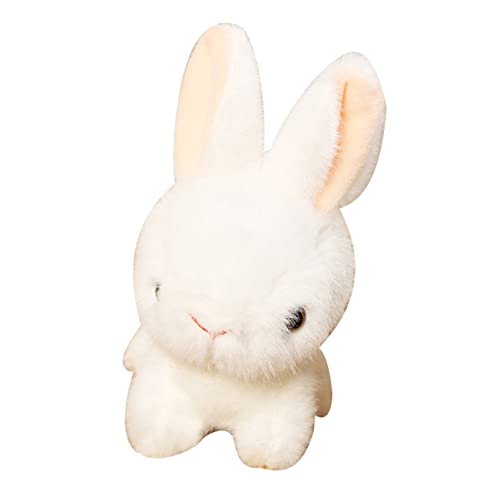 KONTONTY Plüschspielzeugpuppe Ausgestopft Hasen Kuscheln Klein Kaninchen Weiches Gefülltes Tier Miniatur-kuscheltiere Plüsch Stofftier Kuscheltier Hase Plüschpuppe Pp Baumwolle Weiß KONTONTY Plüschspielzeugpuppe Ausgestopft Hasen Kuscheln Klein Kaninchen Weiches Gefülltes Tier Miniatur-kuscheltiere Plüsch Stofftier Kuscheltier Hase Plüschpuppe Pp Baumwolle Weiß von KONTONTY