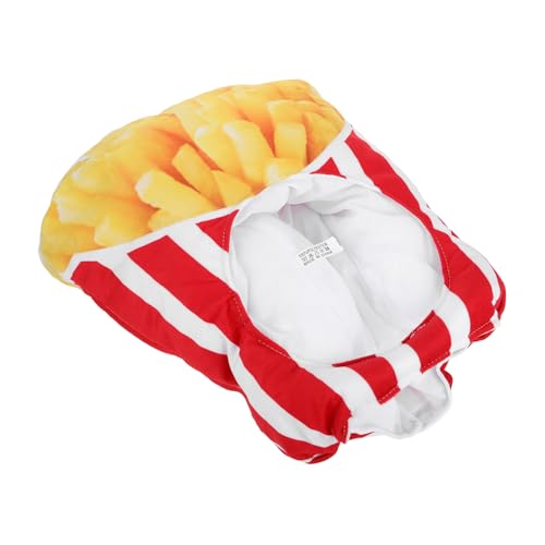 KONTONTY Entzückender Pommes-frites-neuheitshut Aus Plüsch Party-kopfschmuck Für Jungen Und Mädchen Erwachsene KONTONTY Entzückender Pommes-frites-neuheitshut Aus Plüsch Party-kopfschmuck Für Jungen Und Mädchen Erwachsene von KONTONTY