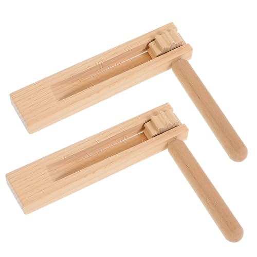 KONTONTY Geräuschmacher Für Kinder Musikinstrument Puzzle Kastagnetten Aus Holz Für Weihnachten von KONTONTY