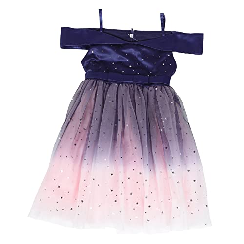 KONTONTY Prinzessin Kleid geschwollener Rock ärmelloses Kleid Mädchen schwarz Weihnachten hochzeitskleid Partygirl Kostüm Prinzessin verkleiden Sich für Mädchen Polyester (Polyester) Violet von KONTONTY
