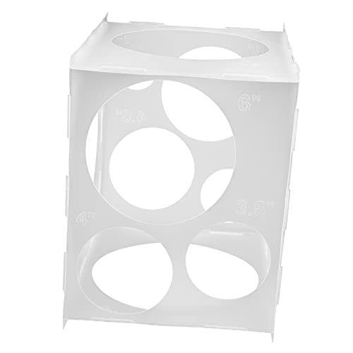 KONTONTY Professionelle Ballonbox mit Löchern Abnehmbar Leichtes Gummimaterial Vielseitiges Messwerkzeug für Latexballons für Ballonbögen Girlanden Hochzeiten und Festliche Dekorationen von KONTONTY