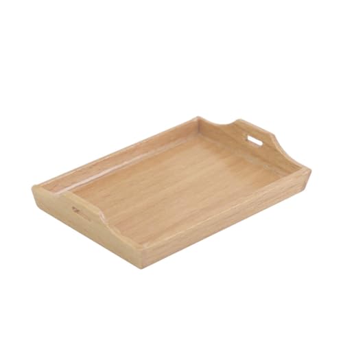 KONTONTY Buche Miniatur Tablett Handgefertigt Für Puppenhaus Kinder Spielen Spielzeug Sicher Und Detaillierte KONTONTY Buche Miniatur Tablett Handgefertigt Für Puppenhaus Kinder Spielen Spielzeug Sicher Und Detaillierte von KONTONTY