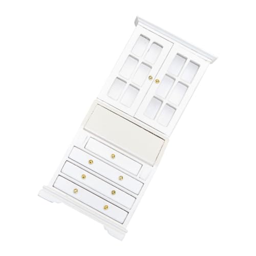 KONTONTY Miniatur-aufbewahrungsschrank Für Puppenhäuser Friends Friendly Handgefertigte Miniaturmöbel Aus Holz Kleiner Dekorativer Schrank Für Miniaturhäuser von KONTONTY