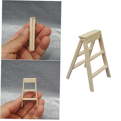 KONTONTY Miniatur-holzleiter Faltbar Für Puppenhaus Mini-klappleiter Aus Langlebigem Material Einfach Zu Verstauen Platzsparend Zum Spielen KONTONTY Miniatur-holzleiter Faltbar Für Puppenhaus Mini-klappleiter Aus Langlebigem Material Einfach Zu Verstauen Platzsparend Zum Spielen von KONTONTY
