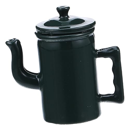 KONTONTY Puppenhaus Zubehör Eleganter Kaffeekanne Mit Deckel Und Griff Langlebig Und Realistisch Gestaltet Für Küchenszenen von KONTONTY