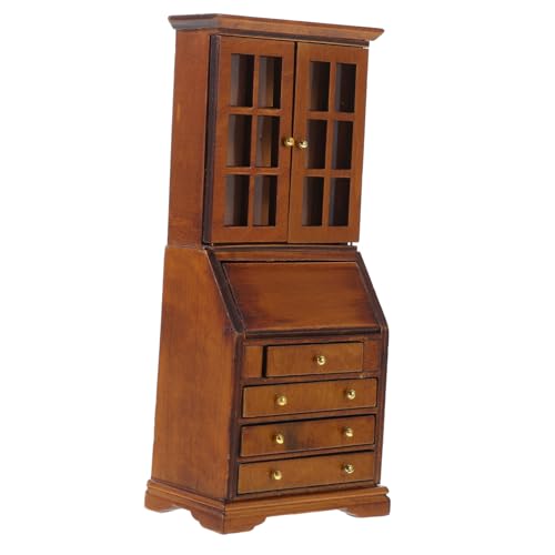 KONTONTY Mini-Schrank Für Puppenhausmöbel Kleines Holzregal Modell Miniaturmöbel Dekoration Winziger Schrank Für Puppenhaus-DIY KONTONTY Mini-Schrank Für Puppenhausmöbel Kleines Holzregal Modell Miniaturmöbel Dekoration Winziger Schrank Für Puppenhaus-DIY von KONTONTY
