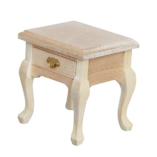 KONTONTY Puppenhausmöbel Vintage Mini Nachttisch Tiny House Home Mini Haus Miniatur Nachttisch Beistelltisch Nachttische Puppenhaus Schlafzimmer Für Nachttisch Beige Holz KONTONTY Puppenhausmöbel Vintage Mini Nachttisch Tiny House Home Mini Haus Miniatur Nachttisch Beistelltisch Nachttische Puppenhaus Schlafzimmer Für Nachttisch Beige Holz von KONTONTY