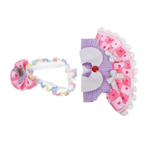 KONTONTY Puppenkleid Puppenblumen Stirnband Puppen Stirnband Babypuppenkleidung Outfits Accessoires Entzückende Puppenkleidung Accessoires Puppenhaus Miniaturen Puppen Requisiten von KONTONTY