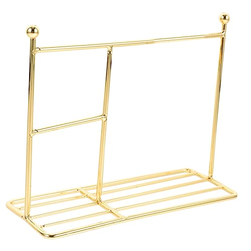 KONTONTY Puppenkleiderständer Dekorativer Kleiderbügel für Puppenhaus Goldfarbig Zubehör für Puppenkleidung und Accessoires für Kreative Gestaltung KONTONTY Puppenkleiderständer Dekorativer Kleiderbügel für Puppenhaus Goldfarbig Zubehör für Puppenkleidung und Accessoires für Kreative Gestaltung von KONTONTY
