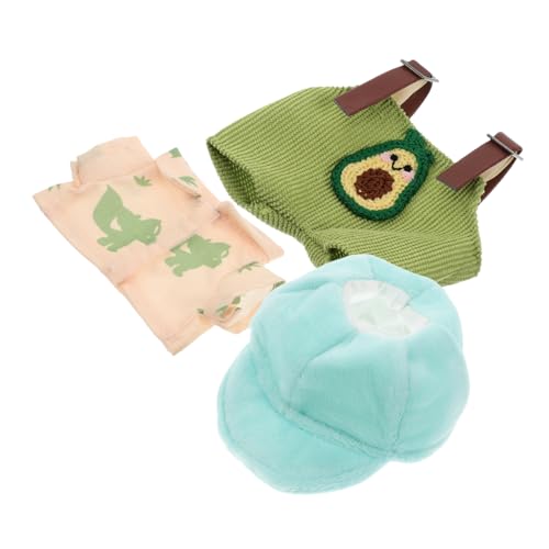 KONTONTY Puppenkleidung mit Avocado Latzhose und Grünem Duckbill Hut Süße Outfits für Puppen für Puppenhäuser und Perfektes KONTONTY Puppenkleidung mit Avocado Latzhose und Grünem Duckbill Hut Süße Outfits für Puppen für Puppenhäuser und Perfektes von KONTONTY