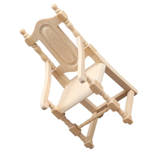 KONTONTY Puppenmöbel Entzückender Dekorativer Miniaturstuhl aus Hochwertigem Holz für Puppenhäuser Kinderversorgung für Kreatives KONTONTY Puppenmöbel Entzückender Dekorativer Miniaturstuhl aus Hochwertigem Holz für Puppenhäuser Kinderversorgung für Kreatives von KONTONTY