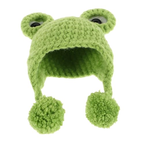 KONTONTY Puppenmütze Strickmützen Wollmützen Figur dekorative Hüte Cartoon-Hüte tiermützen Accessoires für Puppen Kunst DIY Handwerk Strick Dekoration kleine Mütze trägt Hut Garn Green KONTONTY Puppenmütze Strickmützen Wollmützen Figur dekorative Hüte Cartoon-Hüte tiermützen Accessoires für Puppen Kunst DIY Handwerk Strick Dekoration kleine Mütze trägt Hut Garn Green von KONTONTY