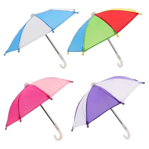 KONTONTY Miniatur-puppenhaus-Regenschirm Safe Und Regenschirme Für 18-Zoll-Puppen 4er-Set von KONTONTY