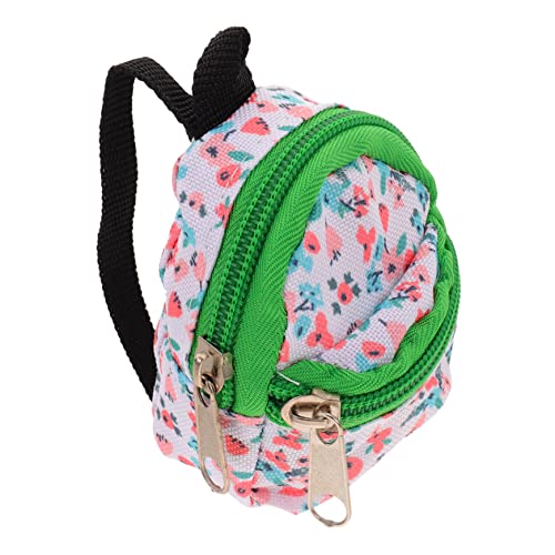 KONTONTY Miniatur Puppenrucksack Aus Polyester Dekorativer Schulranzen Für Puppen Als Fotorequisiten Und Mini Für Bjd Puppen Und Sammler von KONTONTY