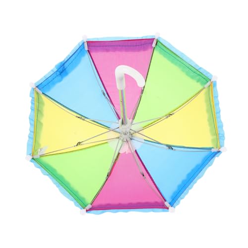 KONTONTY Puppenschirm für Puppen Regenbogenfarben Weiches Stoffmaterial Zubehör für Puppenhaus Perfektes für Puppenliebhaber KONTONTY Puppenschirm für Puppen Regenbogenfarben Weiches Stoffmaterial Zubehör für Puppenhaus Perfektes für Puppenliebhaber von KONTONTY