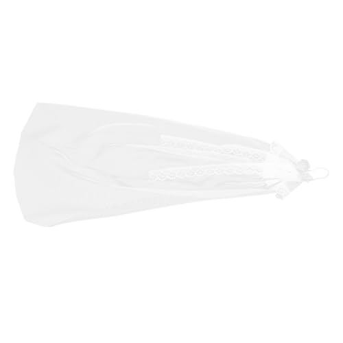 KONTONTY Puppenschleier Haarspitze Accessoire Kopf Mini Braut Tüll Tiny Wed Cathedral Puppe Brautschleier Puppe Braut Accessoires Hochzeitsschleier Garn von KONTONTY