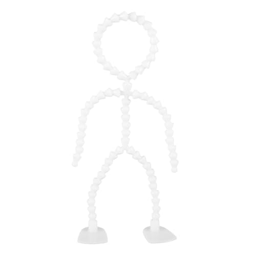 KONTONTY Puppenteile Bausatz Kugelgelenke für Actionfiguren Puppenskelett Spielzeugpuppenrahmen Plüschpuppenrahmen Spielzeugpuppenknochen Gelenkpuppe Plastik Weiß von KONTONTY